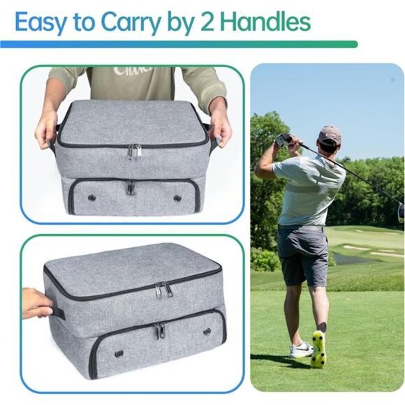 Golf Trunk Organizer 2 Layer, Car Golf Organizer with Ventilated Compartment NEW - Picture 4 of 8